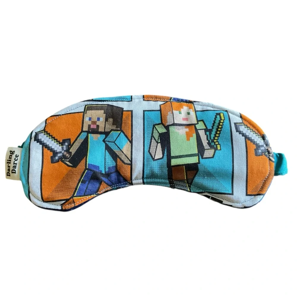 Minecraft Kids Sleep Mask - Blue and Orange